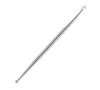 Clean Stainless Steel Ear Spoon, Double Head Rotating Earpick, Wax Remover Curette Cleaner, Health Ear Care, Earwax Remover Cleaning Tool(Color:Silver)