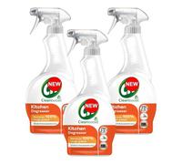 Cleanboost Kitchen Degreaser Spray 700Ml X 3 - Compatible With Cif Kitchen Surface Cleaner For Food Preparation Area