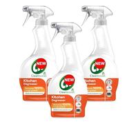 Cleanboost Kitchen Degreaser Spray 700ml x 3 - Compatible with Cif Kitchen Surface Cleaner for Food Preparation Area with Welari Thank You Card | (3 Pack)