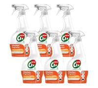 Cleanboost Kitchen Degreaser Spray 700ml x 6 - Compatible with Cif Kitchen Surface Cleaner for Food Preparation Area with Welari Thank You Card | (6 Pack)