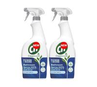 Cleanboost Power + Shine Bathroom Spray 700ml x 2 - Compatible with Cif Bathroom Surface Cleaner with Welari Thank You Card | (2 Pack)