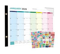 Cleaned Calendar - Jan 2026 - June 2027, Dry Wall Plan Calendar | Reusable Monthly Plan, Extinguished Marker for Home, School, Meetings, Kitchen, Living Room