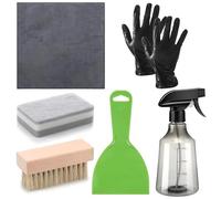 Cleaner: Complete Cleaning Set, Cloth Scraper, Gloves, Brush, Sponge, Spray Bottle | Memorial Maintenance Kit For The Preservation Of Monuments, Mantenimie
