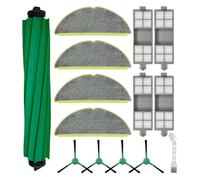 Cleaner Replacement Parts Accessories Compatible with Roomba 205 DustCompactor Combo Robot Vacuum,Robotic Vacuum Accessories,14 Pack(4 Filters,4 Side Brushes,4 Mop Pad,1 Main Brush,1 Cleaning Brush)