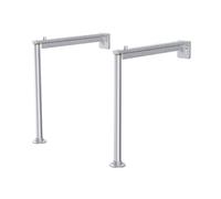 Cleaner Sink Support Legs & Bracket (Excludes Sink) - Brushed Stainless Steel Finish From Balterley