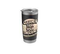 Cleaner Than Your Conscience Sterile Processing Crew Stainless Steel Insulated Tumbler