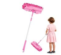 Cleaner Toy - 28.35" Learning Tool | ABS Pretend Mop - Telescopic Rotatable Head Dust Mop for Boys and Girls. This detachable educational toy is ideal for teaching kids clean floors.