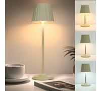 Cleanfly Cordless Rechargeable Table Lamp - Bedside Lamp with 2 Adjustable Heights, Touch Control, USB-C Charging, Dimmable LED Light, 3 Colour Modes, Ideal for Bedroom, Office, and Outdoor Use