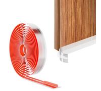 Cleangor T-Shaped Door Draft Stopper, Silicone Transparent Door Stickers, Home Essentials, Sound Insulation, Heat Cold Blockers, Draughts (1.97 in x 19.7 FT) (Clear, 1.97 in x 19.7 FT)