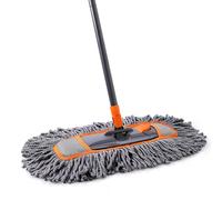 CLEANHOME Microfiber Dust Mop for Hardwood Floor Cleaning, Dry and Wet Baseboard and Floor Duster, Household Cleaning Tool for Kitchen, Bathroom