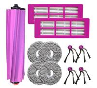 Cleaning Accessories Kit with Main Brush Side Brushes Filter Paper Filter and Microfiber Mop Cloths for Eureka J15