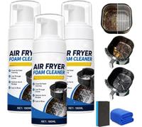 Cleaning Air Fryer Foam Cleaner| Heavy Duty Kitchen Degreaser Spray (3 Pcs) | Oven Cleaner Spray| Kitchen Degreaser Foam Spray for Basket and Tray & Kitchens Appliances