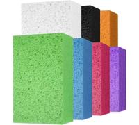 Cleaning and Washing Sponges,7 Pack Extra Thick Heavy Duty Sponge Multi-Purpose for Kitchen Bathroom Bike Boat Car, Large Size Sponges 4" X 6" X 2" (Mixed Color)