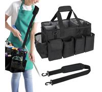 Cleaning Bag - Cleaning | Large Professional Caddy with Detachable Divide | Multifunctional Cleaners Caddy Bag with Four Detachable Thick Dividers | Women Camping Men Beach Kitchen Travel Ba