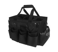 Cleaning Bag - Foldable Housekeeping Bag - Breathable with Handle and Strap Waterproof Foldable Tool Tote for Workplace Salon Car Washing Bathroom Rags Cleaners