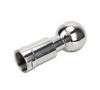 Cleaning Ball， 3/8'' 1/2'' 3/4'' 1'' 2'' BSP Female Threaded Tank Cleaning Rotating Spray Ball SS304 Stainless Steel(3/4")