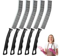 Cleaning Brush - 5 Pcs Hard Bristle Crevice Cleaning Brush, Multifunctional Gap Scrub Brush, Home Essentials, Bathroom Cleaner Tools for Household Use, Kitchen, Bathroom, Window, Faucets, Toilet