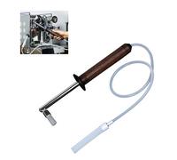 Cleaning Brush, Cleaning Tools Accessories Steam Brush with Wooden Handle and Nylon Brush Head Removable Coffee Machine Steam Cleaning Tool for Most Commercial and Household Coffee Machines