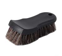 Cleaning Brush for Cars and Furniture with Ergonomic Handle, Real Horsehair, and Nylon Bristles for Removing Dirt and Protecting Surfaces