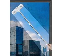 Cleaning Brush for Window Screen, IMHO Screen Cleaner Tool, 2 in 1 Multifunctional Magic Mesh Screen Small Brush with Long Handle for Patio, Door, Porch Screen, Portable, Extendable