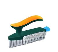 Cleaning Brush Multifunction Tile and Grout Cleaning Brush Corner Scrubber Tub Floor Brushes Portable Durable Gap 4 in 1 Tools(Green)