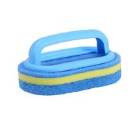 Cleaning Brush With Handle Sponge, Multi-Surfaces Use, 16x9.5x7.5cm, Ergonomic Bathroom Sponge, Household Scouring Pad, Removes Dirt And Grime, For Sink, Toilet, Tile, Bathtub, Shower, Spa