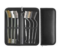 Cleaning Brushes & Picks Kit Set Brass Steel Nylon Double Ended Cleaning Brushes Stainless Steel Pick Set - Brass Steel Nylon Bristle Brushes