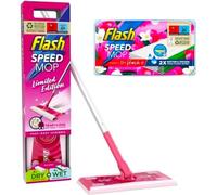 Cleaning Bundle F Speed Mop Starter Kit - Mop & 24 Wipes Absorbing Refill Pads, WILD ORCHID Multi-Surface