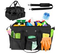 Cleaning Caddy Bag, Cleaning Caddy Organiser with Handle, Multi-Pocket