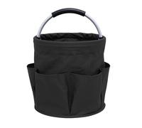 Cleaning Caddy with Handle 17L Foldable Storage Basket Organiser Portable Multi Pocket Large Capacity Cleaning Products Organizer Tool Bag Oxford Fabric Hamper for Home Garden Shopping Picnic Bath
