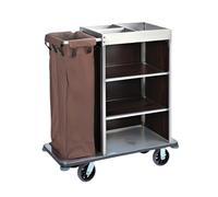 Cleaning Cart with Swivel Casters for Office and Hotel Use, Versatile Laundry Trolley
