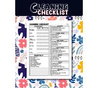 Cleaning Checklist: A Comprehensive Cleaning Checklist Planner For A Spotless Home Featuring Daily Weekly And Monthly House Cleaning Schedule (Cleaning Checklist Notepad) - Vol - 42