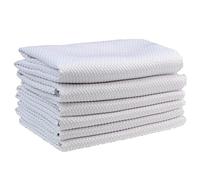 Cleaning Cloth Pack Of 10 White Fish Scale Cleaning Cloths, Suitable For Home Kitchen/hotel/office, Strong Water Absorption Without Hair Loss 25x25cm (Color : 10pcs, Size : 25x25cm)