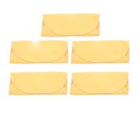 Cleaning Cloth Swab Professional Water Absorption Washable Reusable Soft Flute Saxophone Clarinet Cleaning Kit for Musical Instruments 5Pcs Yellow Artificial Suede