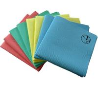 Cleaning Cloths Durable Antibacterial Cloths with Silver, Household & Commercial | Streak-free Shine without Drying (Fittings, Windows, Glass, Stainless Steel, Displays, Furniture) Pack of 8
