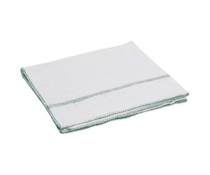 Cleaning Cloths Sweeping Cloth 5 pcs White with Green Stripes vidaXL