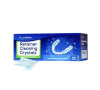 Cleaning Crystals for Clear Dentures and Retainers, (60 Packets)