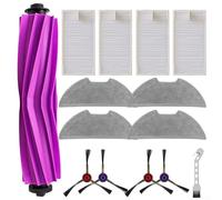 Cleaning Essentials for Eureka E20 Plus Robot Vacuum Accessory Kit with Brushes, Mop Cloths (A)