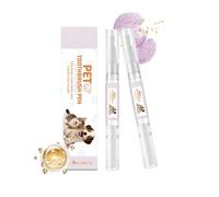 Cleaning for Dogs - Portable Cat Tooth Cleaning Tool, 2 Pieces Portable Toothbrush Pen for Removal, Fresh, Odour Control