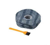 Cleaning For Pads for For eufy X10 Pro and For Omni X9 Pro Robot Vacuum with Rotating Mop Action 4 or 8 Count Refill with Yellow Cleaning Tool (B)