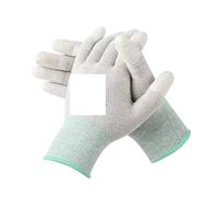 Cleaning Gloves, Carbon Fiber Gloves Coating Layer Mobile Phone Electronic Parts Repair Protective Gloves 1 Pair(M)
