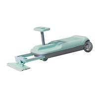 Cleaning Go Kart for Kids,Ride On Mop Floor Cleaner Go Carts,3-Variable Speed Retractable Cleaning Mopping Kart (GreenDualDrive)