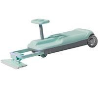 Cleaning Go Kart for Kids, Ride On Mop Floor Cleaner Go Carts,Speed Retractable Cleaning Mopping Kart (GreenDualDrive)