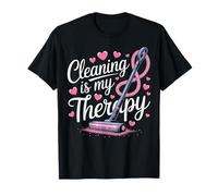 Cleaning Is My Therapy Cleaner Lady Housekeeping Housekeeper T-Shirt