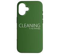Cleaning is my therapy neat freak proud stay at home mom Case for iPhone 16