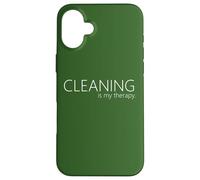 Cleaning is my therapy neat freak proud stay at home mom Case for iPhone 16 Plus