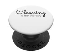 Cleaning is my therapy neat freak proud stay at home mom PopSockets Adhesive PopGrip