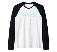 Cleaning is My Therapy Neat Freak Proud Stay at Home mom Raglan Baseball Tee
