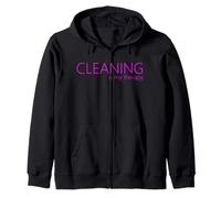 Cleaning is my therapy neat freak proud stay at home mom Zip Hoodie