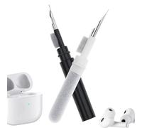 Cleaning Kit for Jabra Elite 75t/Elite 65t/Active 75t/Elite 7 Pro, Soft Brush Flocking Sponge Tool for Jabra Elite 3/4/5/7/8/10 Bluetooth Headphones Charging Case Charging Box (White + Black)